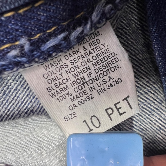 👖VINTAGE |•LEE•| Dark Wash Old School Mom Super High Rise Jeans Size 10 Petite - Picture 8 of 10